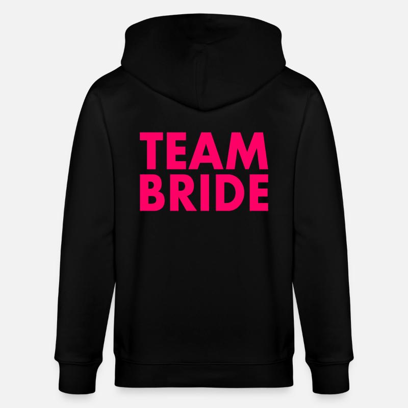 Team bride - Stanley/Stella Unisex Bio-Kapuzenjacke CULTIVATOR  - Schwarz