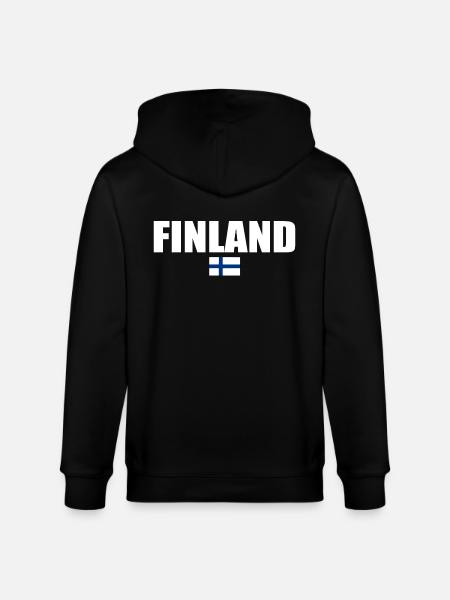 Finland - Stanley/Stella CULTIVATOR Unisex Organic Hooded Jacket - black