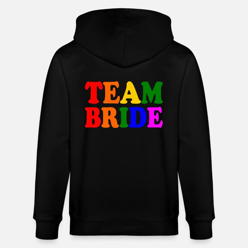 Team bride - Stanley/Stella Unisex Bio-Kapuzenjacke CULTIVATOR  - Schwarz