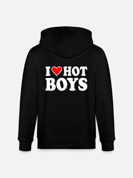 I love hot boys - Stanley/Stella økologisk unisex-hættejakke CULTIVATOR  - sort