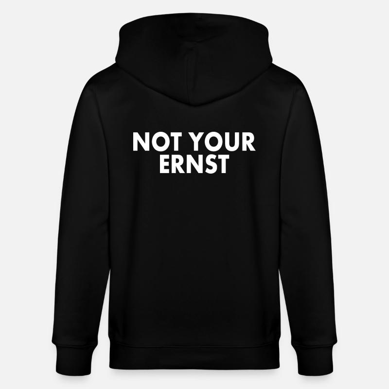 Not your ernst - Stanley/Stella Unisex Bio-Kapuzenjacke CULTIVATOR  - Schwarz