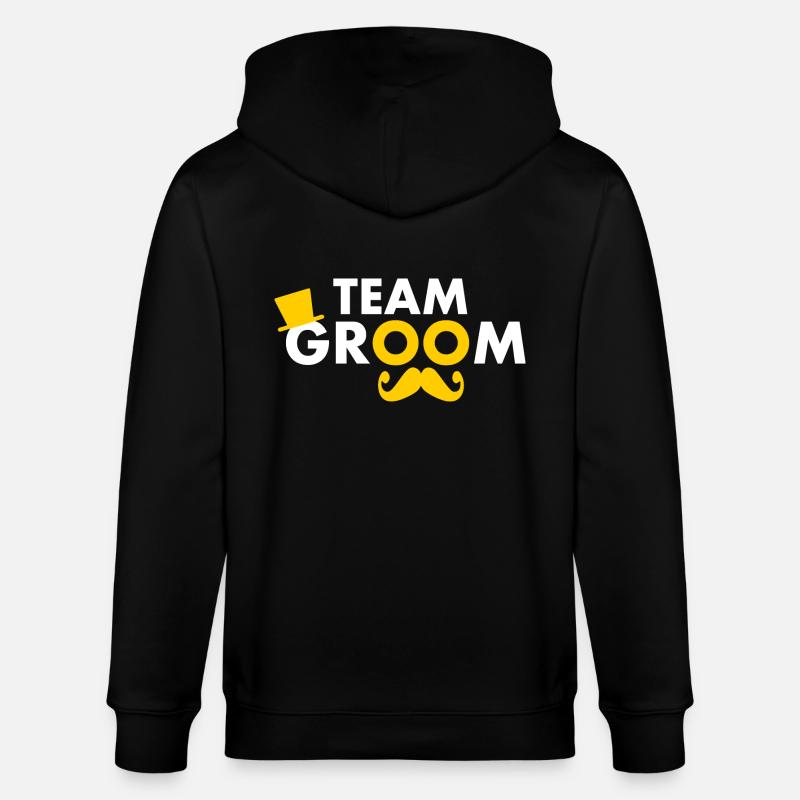 Team groom - Veste à capuche bio CULTIVATOR Stanley/Stella Unisexe - noir
