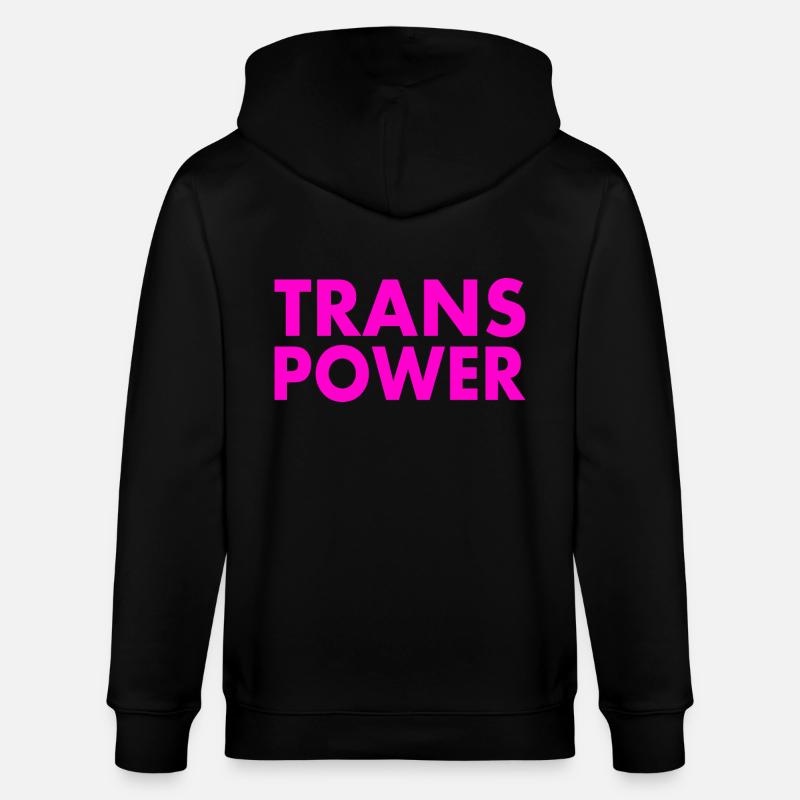 Trans power - Veste à capuche bio CULTIVATOR Stanley/Stella Unisexe - noir