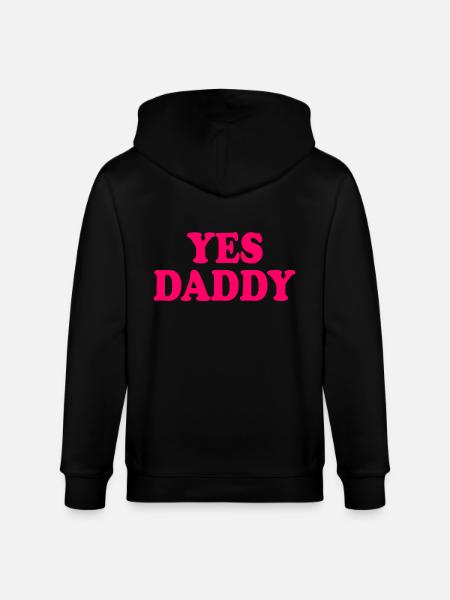 Yes daddy - Stanley/Stella CULTIVATOR Unisex Organic Hooded Jacket - black