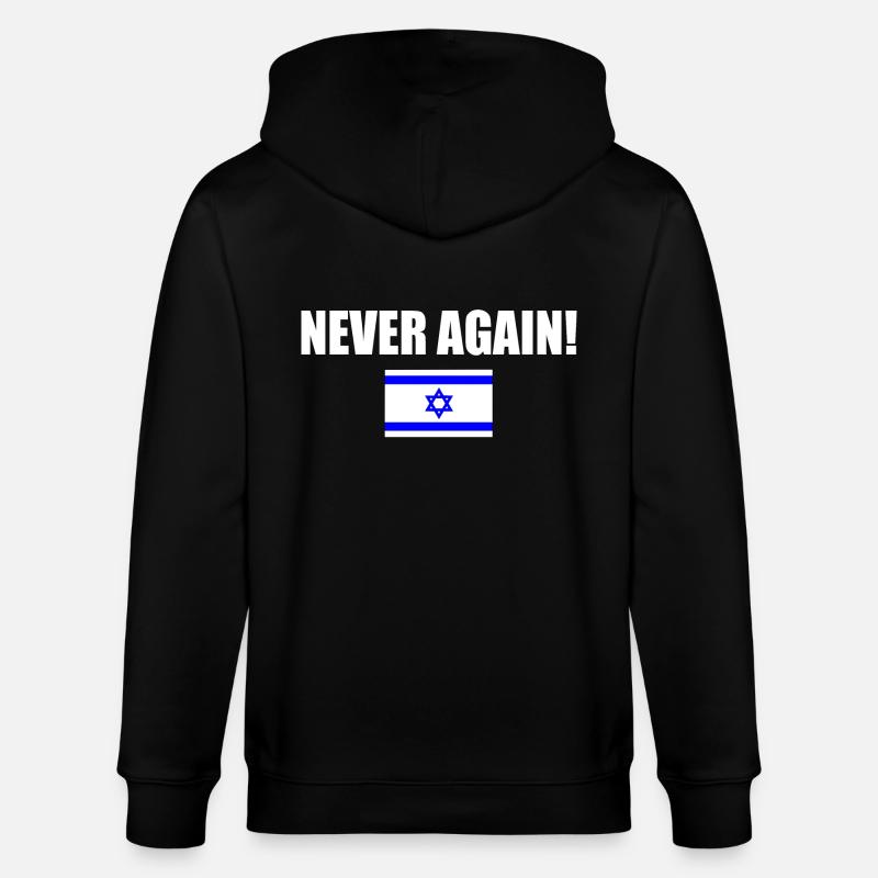 Never again - israel - Veste à capuche bio CULTIVATOR Stanley/Stella Unisexe - noir