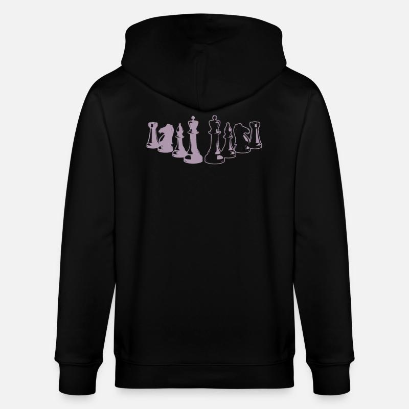Schachspieler Geschenkideen Schach - Stanley/Stella Unisex Bio-Kapuzenjacke CULTIVATOR - Schwarz