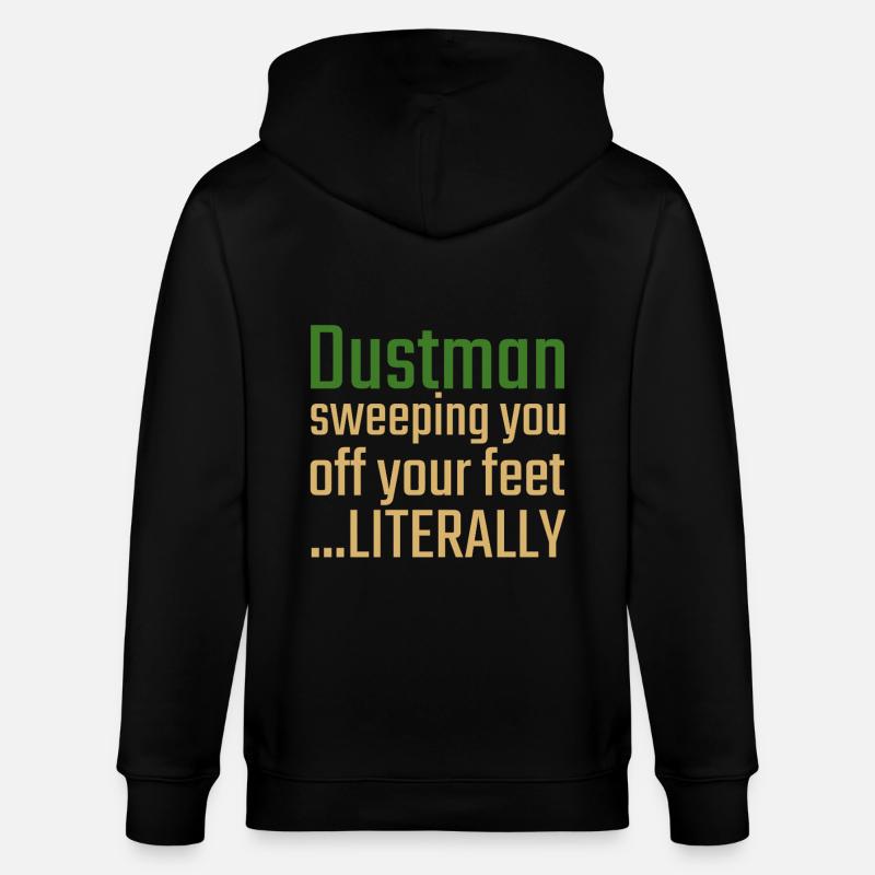 Dustman La Saint-Valentin vous balaie - Veste à capuche bio CULTIVATOR Stanley/Stella Unisexe - noir