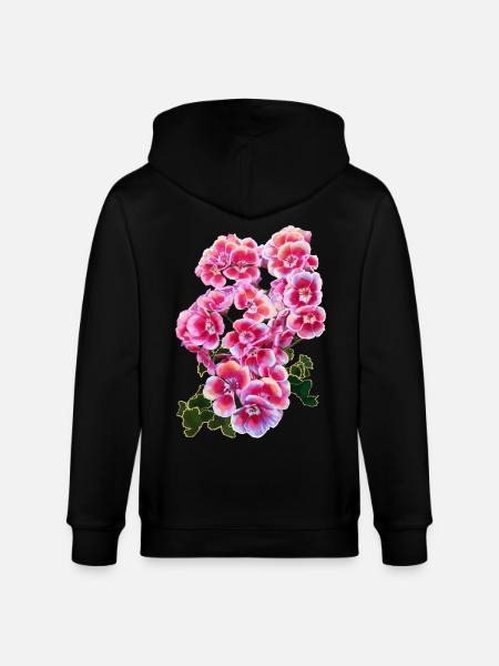 fleur - Veste à capuche bio CULTIVATOR Stanley/Stella Unisexe - noir