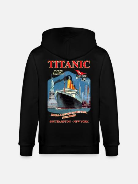 TITANIC SPIRIT skabelse Louis RUNEMBERG © Adagp - Stanley/Stella økologisk unisex-hættejakke CULTIVATOR  - sort
