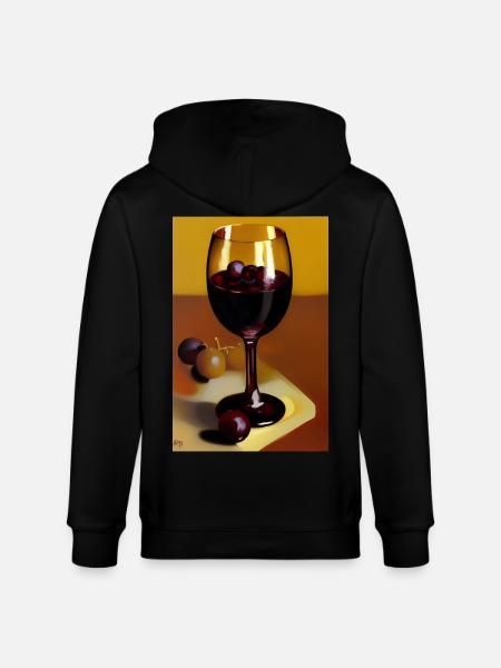 Wein Trinker - Stanley/Stella Unisex Bio-Kapuzenjacke CULTIVATOR  - Schwarz