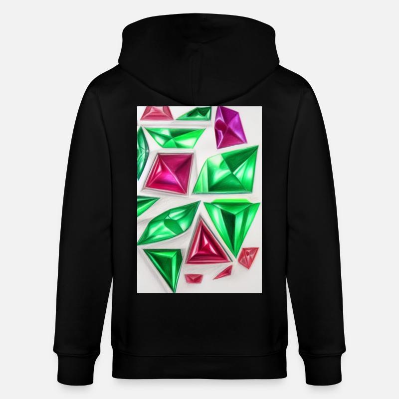Edelsteine - Stanley/Stella Unisex Bio-Kapuzenjacke CULTIVATOR - Schwarz