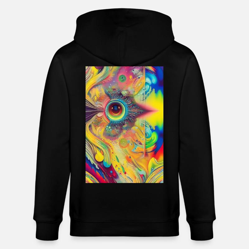 Abstrakte Kunst - Stanley/Stella Unisex Bio-Kapuzenjacke CULTIVATOR  - Schwarz