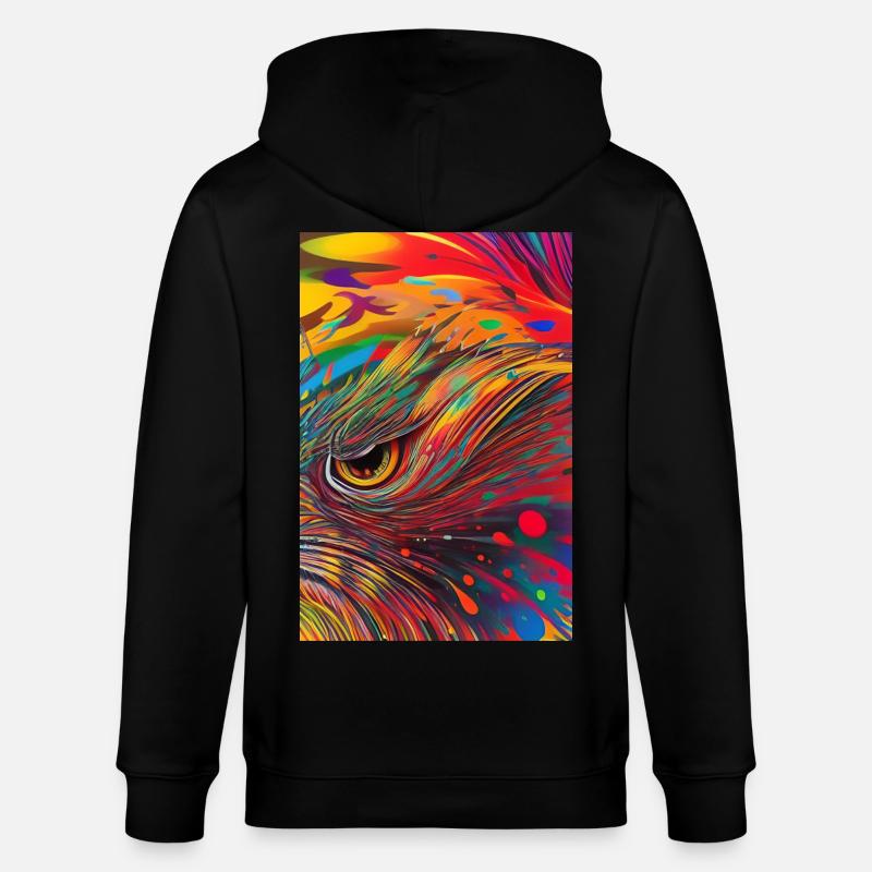 Abstrakte Kunst - Stanley/Stella Unisex Bio-Kapuzenjacke CULTIVATOR  - Schwarz