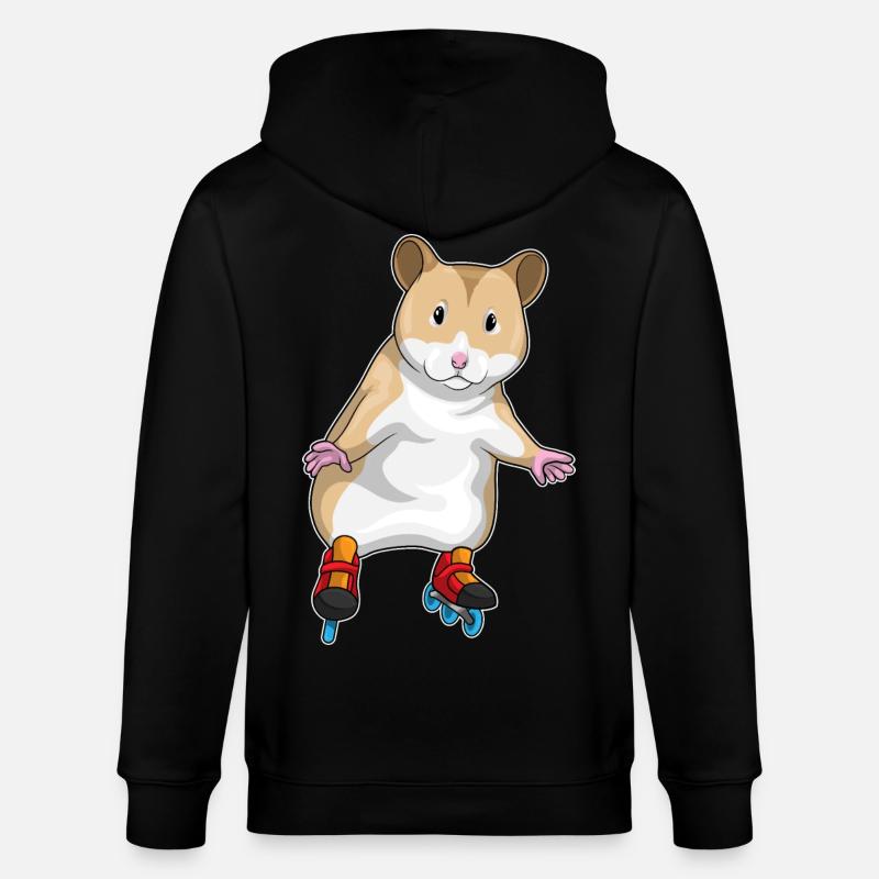 Hamster Inline skating Inline skates - Stanley/Stella Unisex Bio-Kapuzenjacke CULTIVATOR - Schwarz