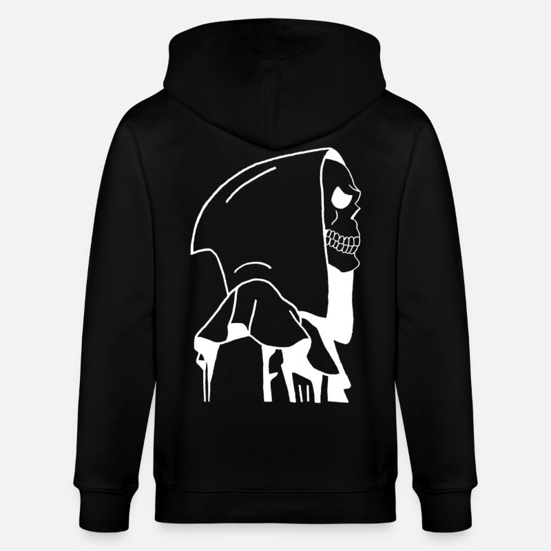 La mort de profil - Veste à capuche bio CULTIVATOR Stanley/Stella Unisexe - noir