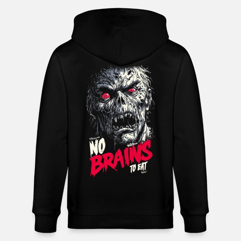Il n’y a pas de cerveau - Veste à capuche bio CULTIVATOR Stanley/Stella Unisexe - noir