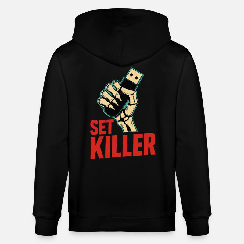 Set Killer – DJ Power - Veste à capuche bio CULTIVATOR Stanley/Stella Unisexe - noir