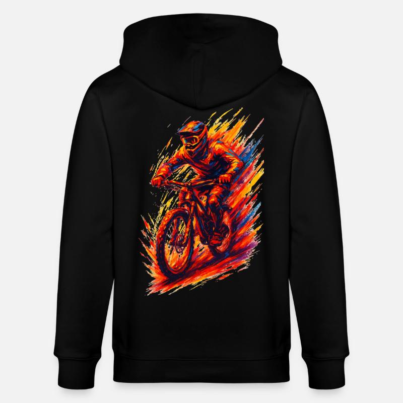 Cadeau cool pour VTTT VTT, - Veste à capuche bio CULTIVATOR Stanley/Stella Unisexe - noir