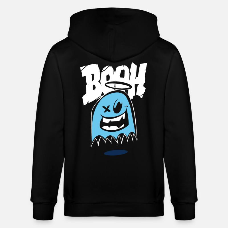 Funny Halloween Tee - Stanley/Stella CULTIVATOR  Unisex Organic Hooded Jacket - black