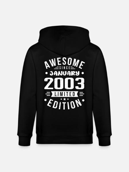 January 2003 - Birthday January 2003 I January 2003 - Stanley/Stella CULTIVATOR  Unisex Organic Hooded Jacket - black