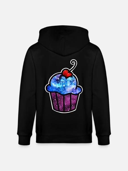 Cosmic Cupcake - Stanley/Stella CULTIVATOR Unisex Organic Hooded Jacket - black