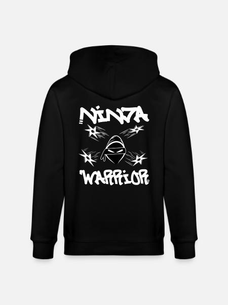 Ninja Warrior - Stanley/Stella CULTIVATOR Unisex Organic Hooded Jacket - black