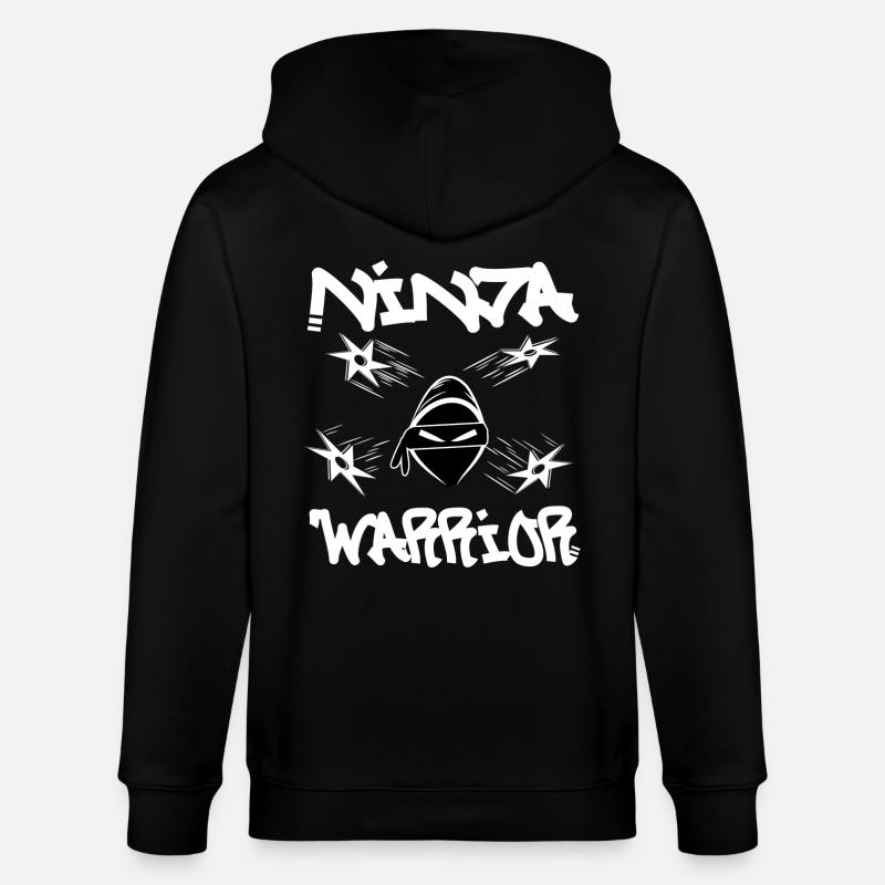 Ninja Warrior - Stanley/Stella Unisex Bio-Kapuzenjacke CULTIVATOR - Schwarz