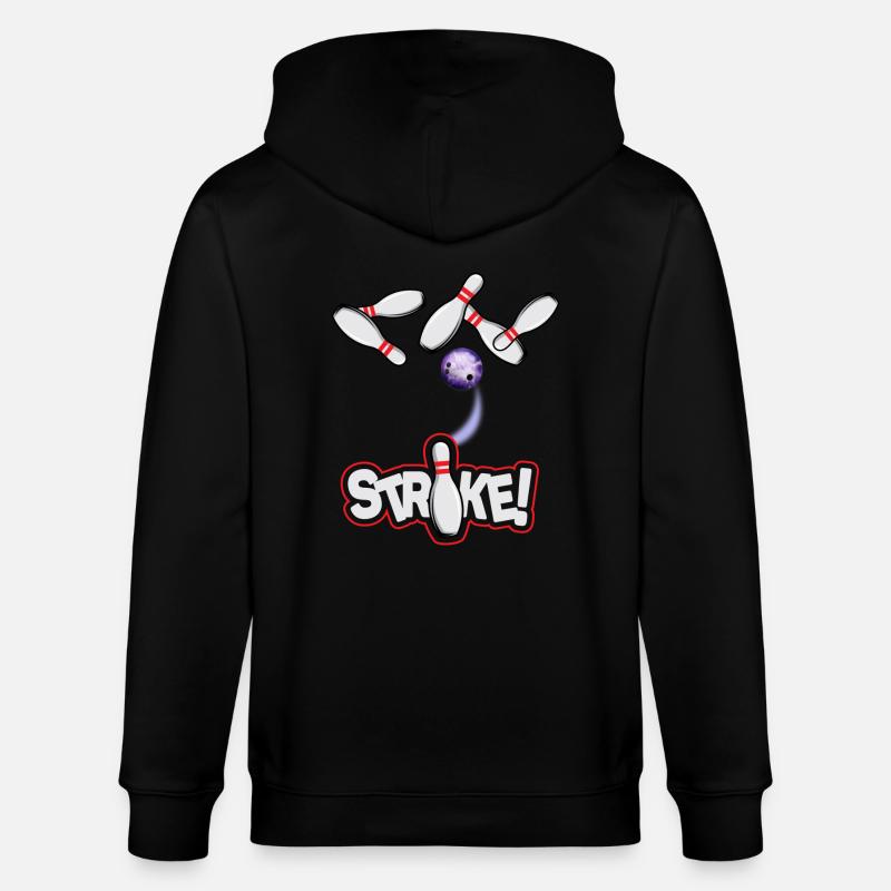 Bowling Strike - Stanley/Stella Unisex Bio-Kapuzenjacke CULTIVATOR  - Schwarz