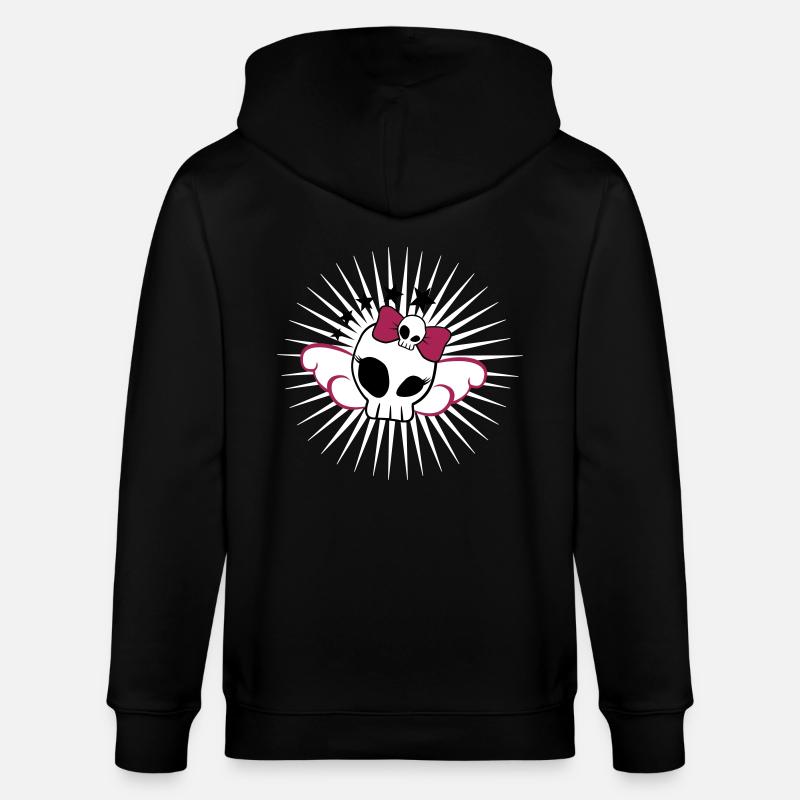 Skull Girl - Veste à capuche bio CULTIVATOR Stanley/Stella Unisexe - noir