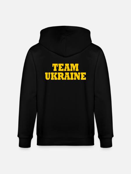 ukraine - Stanley/Stella CULTIVATOR  Unisex Organic Hooded Jacket - black