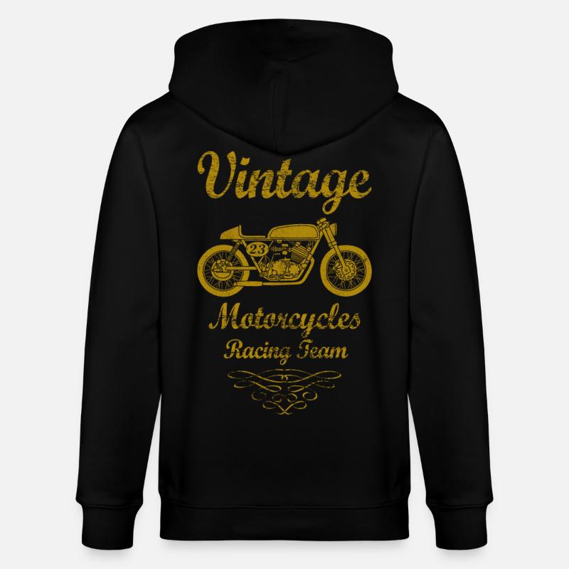 motorcycles racing team 02 - Veste à capuche bio CULTIVATOR Stanley/Stella Unisexe - noir