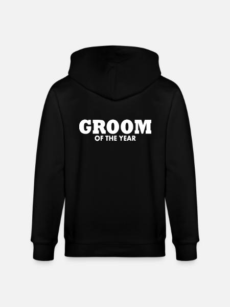 Groom - Stanley/Stella CULTIVATOR  Unisex Organic Hooded Jacket - black