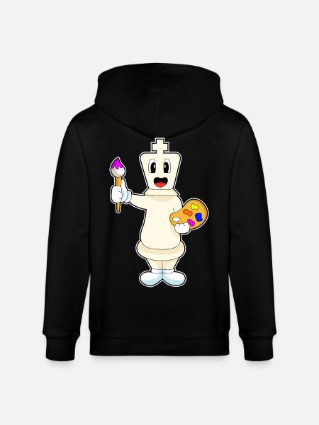 Chess Piece King Chess - Stanley/Stella CULTIVATOR Unisex Organic Hooded Jacket - black