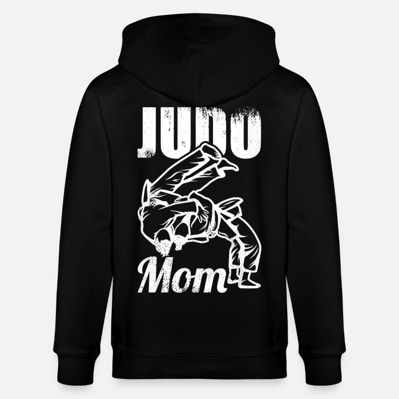 Judo Mama - Stanley/Stella Unisex Bio-Kapuzenjacke CULTIVATOR  - Schwarz