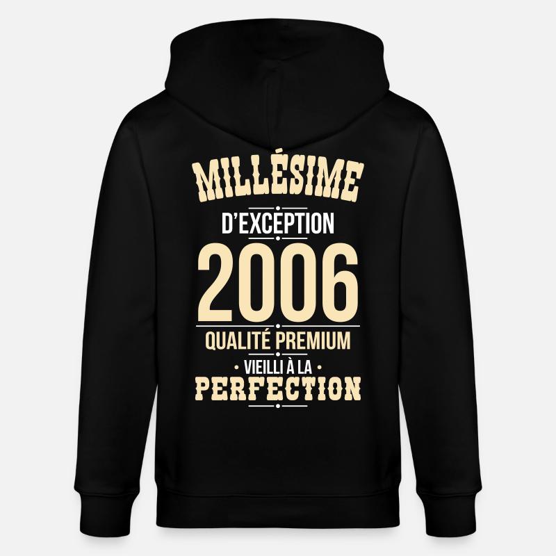 2006 – Millésime d’exception – Qualité premium - Veste à capuche bio CULTIVATOR Stanley/Stella Unisexe - noir