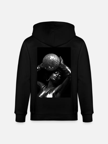 QUEEN VIBES - Stanley/Stella CULTIVATOR Unisex Organic Hooded Jacket - black