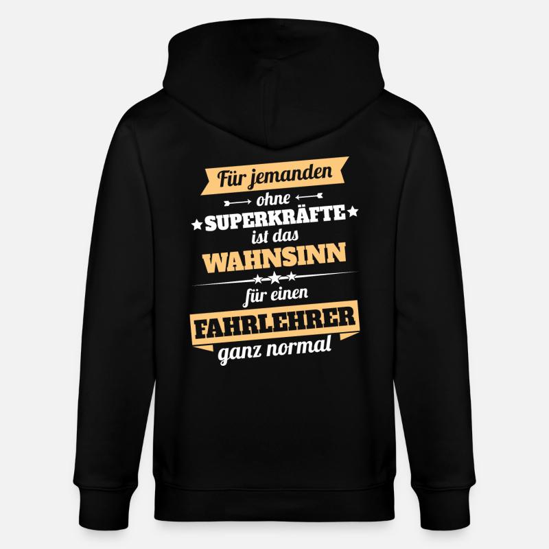 Fahrlehrer - Held - Stanley/Stella Unisex Bio-Kapuzenjacke CULTIVATOR  - Schwarz