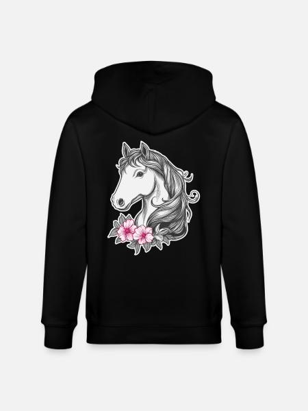 Heste børn - Stanley/Stella økologisk unisex-hættejakke CULTIVATOR  - sort