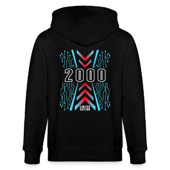 Anniversaire 2000 Gaming Édition Limitée Gamer - Veste à capuche bio CULTIVATOR Stanley/Stella Unisexe - noir - Dos - Anna (173cm)