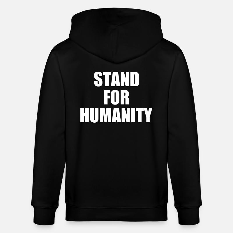 Stand for humanity - Stanley/Stella Unisex Bio-Kapuzenjacke CULTIVATOR  - Schwarz