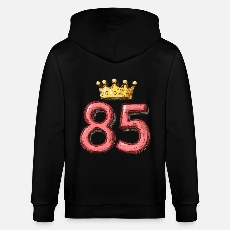 Couronne à 85 chiffres - Veste à capuche bio CULTIVATOR Stanley/Stella Unisexe - noir