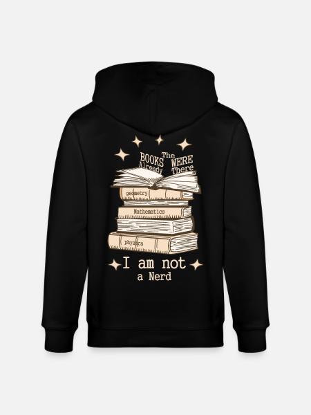 I'm not a nerd - Stanley/Stella CULTIVATOR Unisex Organic Hooded Jacket - black