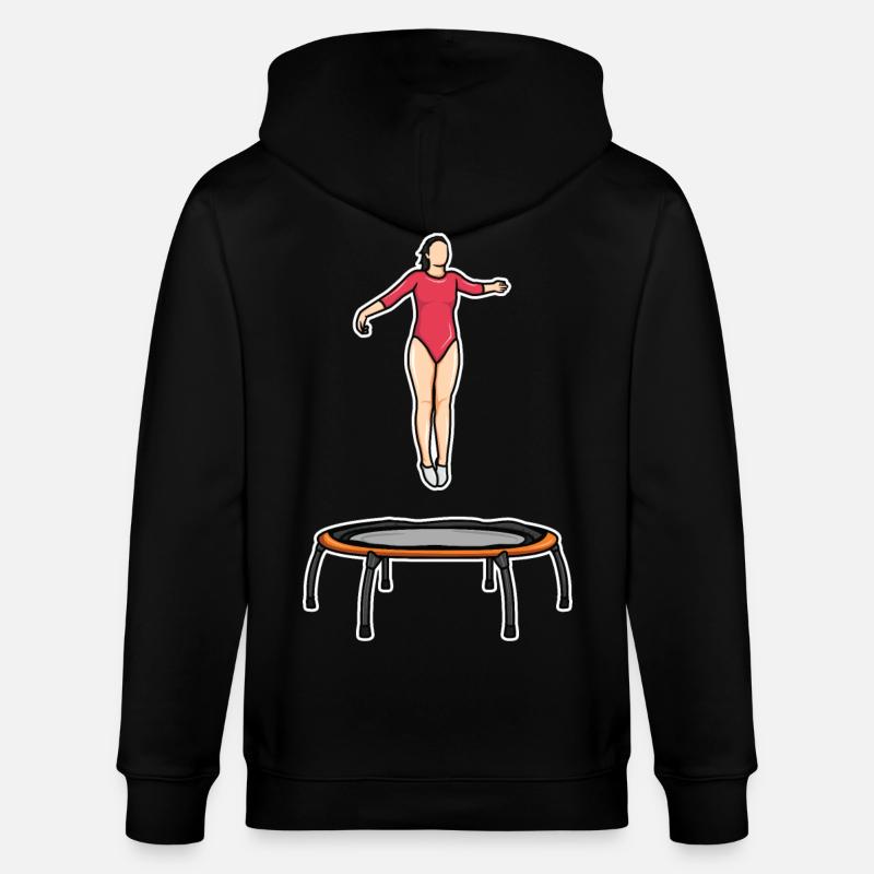 Trampolin Mädel - Stanley/Stella Unisex Bio-Kapuzenjacke CULTIVATOR  - Schwarz