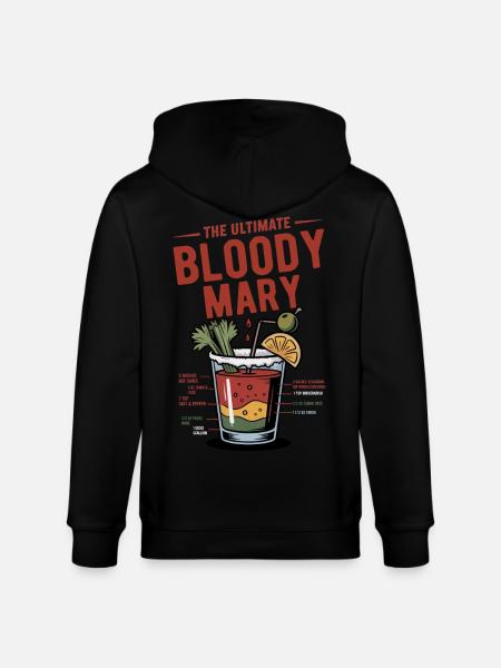 The Ultimate Bloody Mary Recipe - Stanley/Stella CULTIVATOR  Unisex Organic Hooded Jacket - black