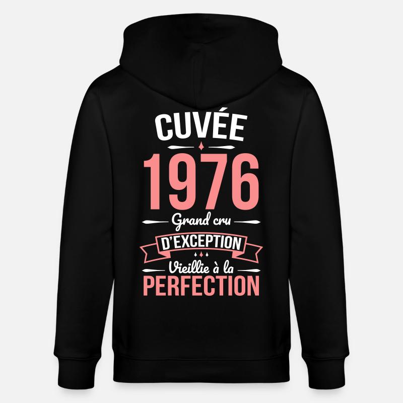 1976 – Perfekt gereift - Stanley/Stella Unisex Bio-Kapuzenjacke CULTIVATOR - Schwarz