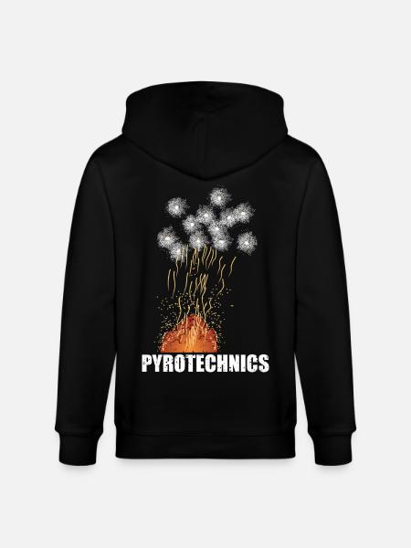 Pyrotechnics - Stanley/Stella CULTIVATOR Unisex Organic Hooded Jacket - black