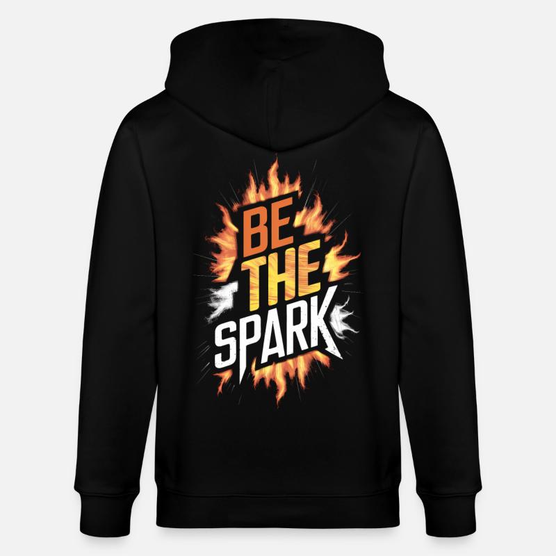 Sei der Funke - Stanley/Stella Unisex Bio-Kapuzenjacke CULTIVATOR  - Schwarz