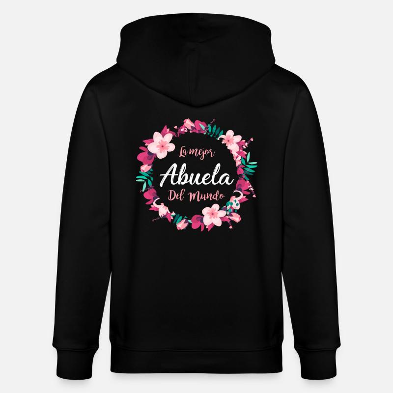 Die beste Großmutter der Welt - Stanley/Stella Unisex Bio-Kapuzenjacke CULTIVATOR  - Schwarz