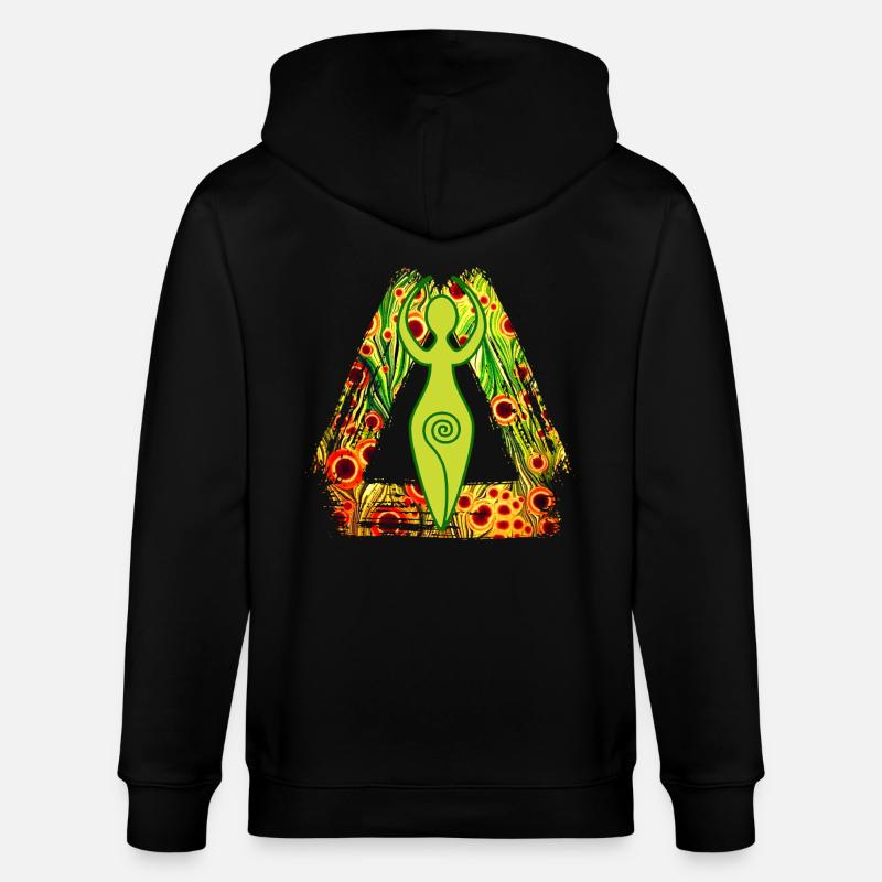 Déesse spirale E 110 - Veste à capuche bio CULTIVATOR Stanley/Stella Unisexe - noir