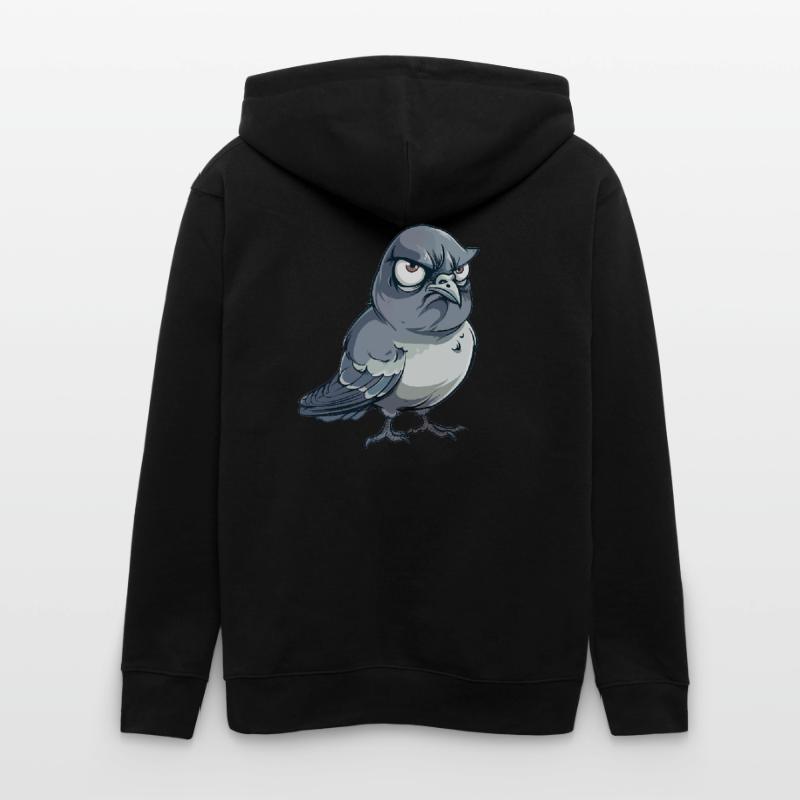 Grumpy Dove Comic Style Stanley/Stella CULTIVATOR  Unisex Organic Hooded Jacket